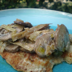 Leek and Mushroom Sauce (Low Fat)