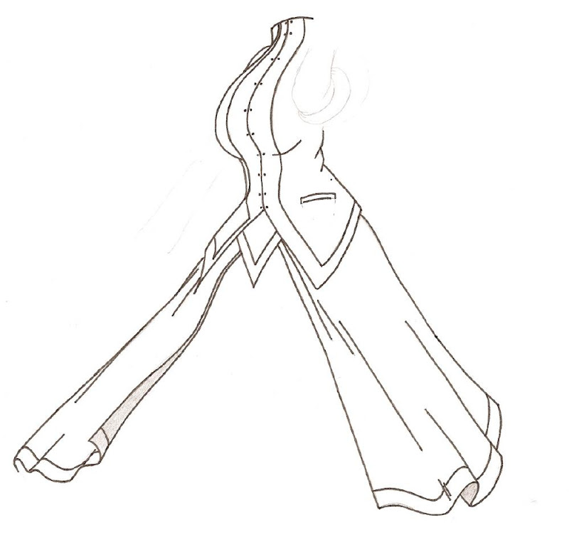 Dessin de costume féminin