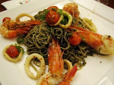 Capellini Al Nero Con Frutti Di Mare @ La Risata - Malaysia Food &  Restaurant Reviews