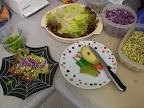 The making of said wrap. Don't forget the avocado!