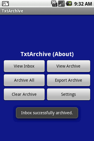 TxtArchive SMS Backup