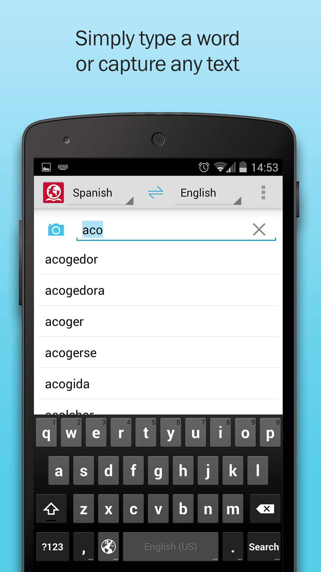 Android application ABBYY Lingvo Dictionaries Offline screenshort