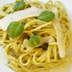 Spaghetti with Pistachio Pistou