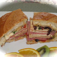 Muffuletta Olive Salad & Sandwich Recipe