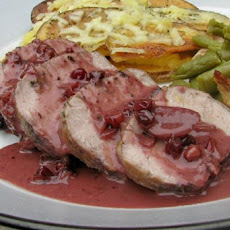 Pork Loin With Lingonberry Sauce