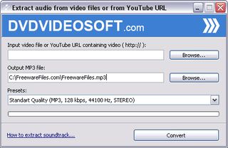 Download MP3 from YouTube 
Video