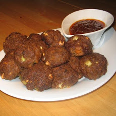 Carrot Satay Meatballs (Using Vegemite)