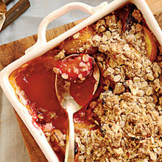 Peach, Plum, and Apricot Crisp