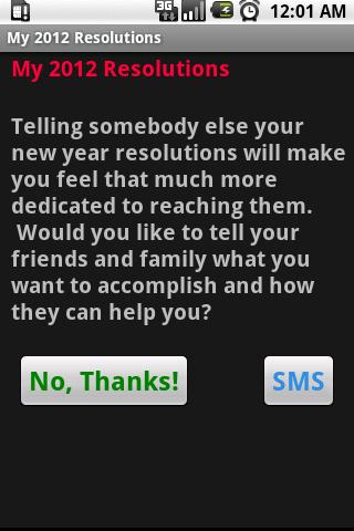 【免費生活App】My 2012 New Year Resolutions-APP點子