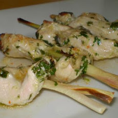 Chicken on Lemongrass Skewers