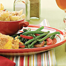 Green Beans With Caramelized Garlic