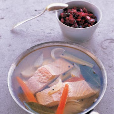 Poached Salmon with Beet Relish