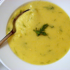 Potato-Leek Soup with Cheddar and Dill