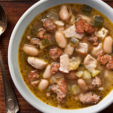 Pesto, Chicken, and White Bean Soup Recipe
