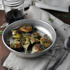 Pan Fried Baby Artichokes with Mint and Lemon