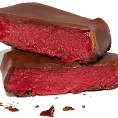 Chocolate-Dipped Raspberry Sorbet Bars Recipe
