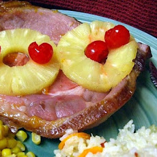 Apricot Glazed Baked Ham for Two