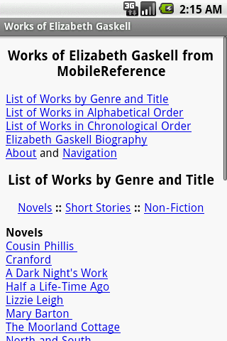 Works of Elizabeth Gaskell