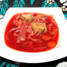 Beef, Beet and Cabbage Soup (Crock Pot and Ww)