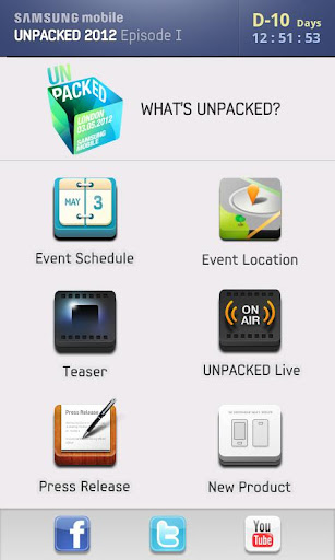 SAMSUNG mobile UNPACKED 2012