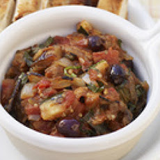 Grilled Caponata with Charred Bread