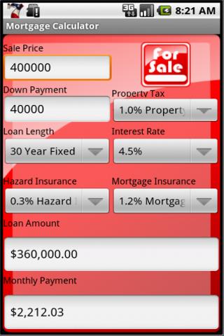 Mortgage Monthly Payment Calc
