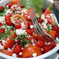 Kittencal's Greek Marinated Tomato, Olive and Feta Salad
