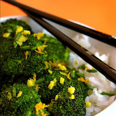Stir Fried Broccoli With Orange and Ginger