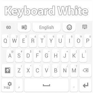 Keyboard White for PC-Windows 7,8,10 and Mac