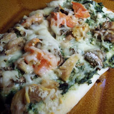 Chicken-Pesto Pan Pizza