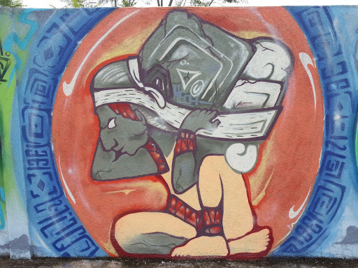 Graffiti of a Mayan Worker