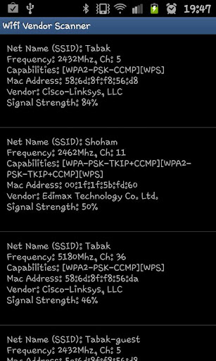 Wifi Vendor Scanner