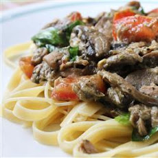 Bow Tie Tuna Florentine