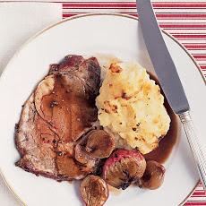 Roast Beef with Caramelized Shallots