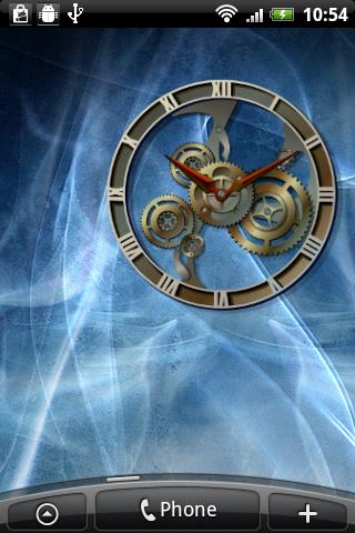 Steampunk Analog Clock Widget