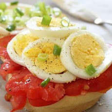 Egg Tomato and Scallion Sandwich