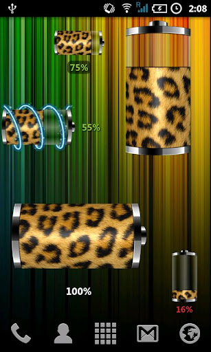 Leopard Skin Battery Widget