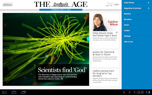 The Age App for Tablet