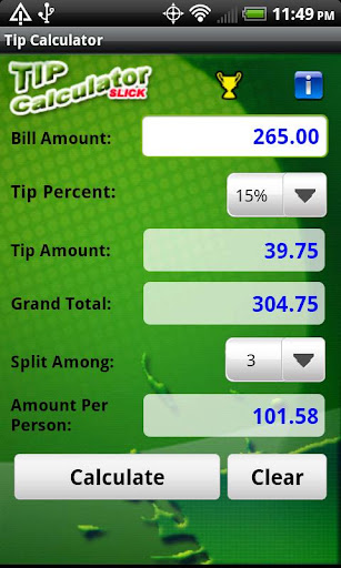 Tip Calculator Slick