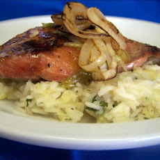 Grilled Chipotle Salmon With Pineapple Cilantro Rice