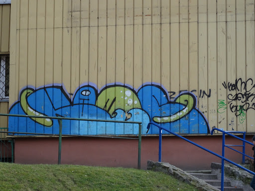 Blue-Green Graffiti
