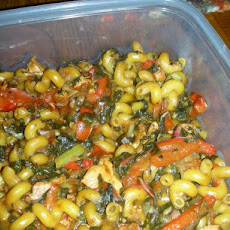 Chicken and Swiss Chard Fusilli