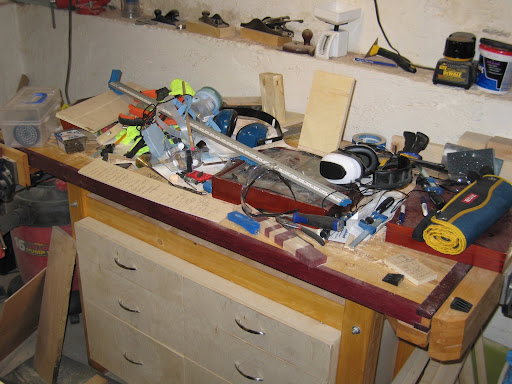 Workbench cluttered
