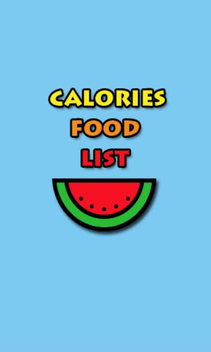 Calories Food List