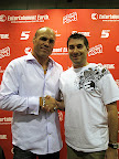 Randy Couture and Jason Labowitz at the Entertainment Earth booth, San Diego Comic-Con 2008
