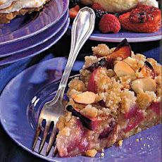 Plum Tart with Marzipan Crumble