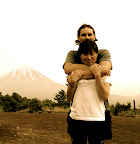 Jason & Aya before Mt. Fuji from 3rd peak of Ashiwadayama