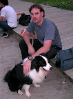 Jason with Sho, the border collie