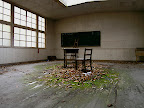 I don't think you can get a more eerie looking classroom