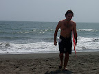Jason walking back after another grinding ride